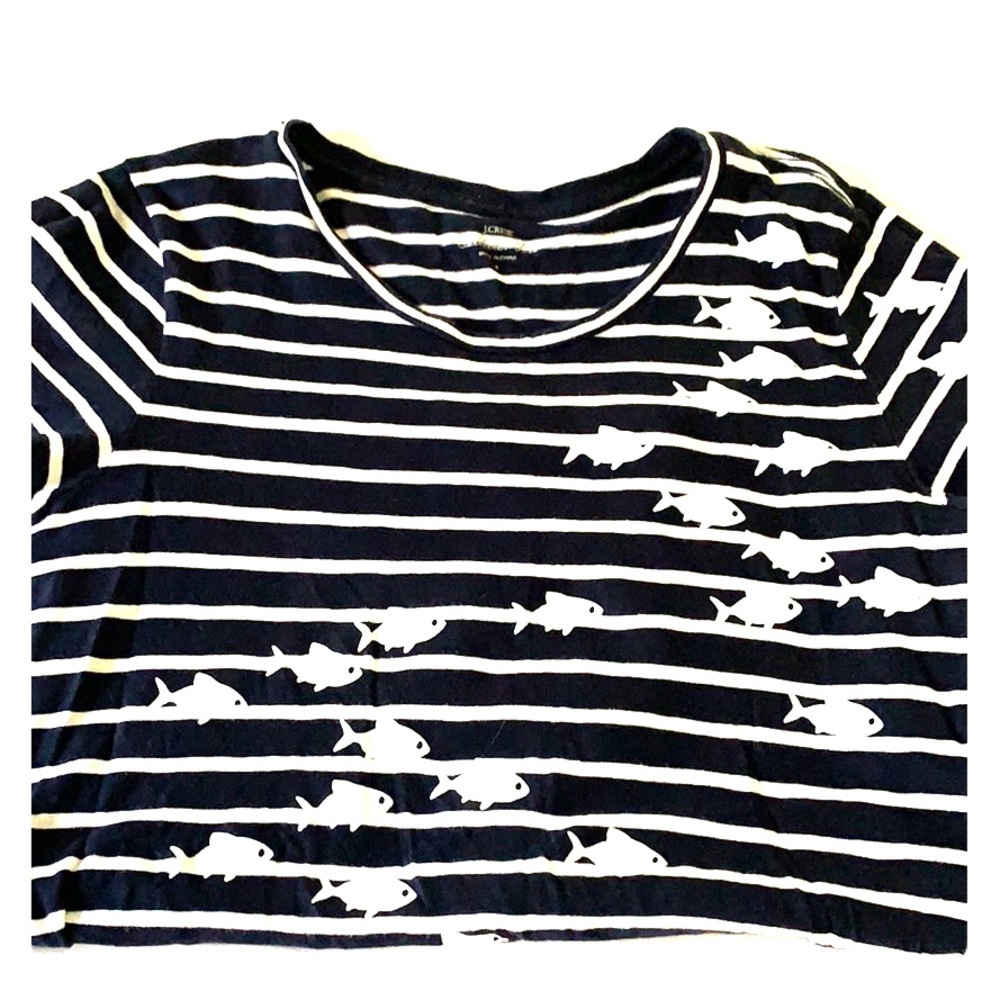 J Crew graphic cotton short sleeve
